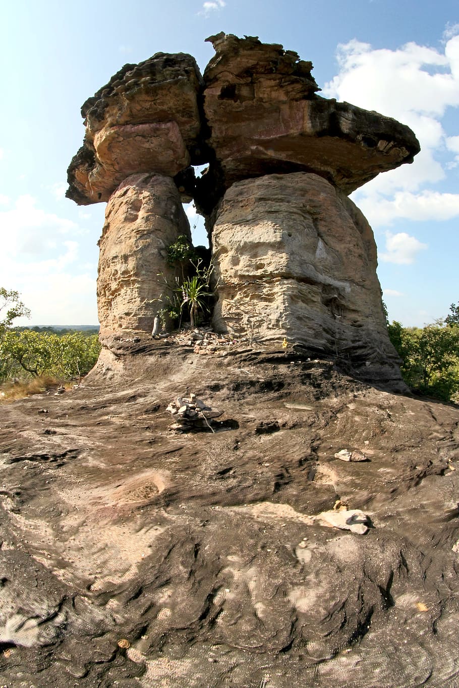 landscape, sky, landmark, rocks, ancient, architecture, daylight HD wallpaper
