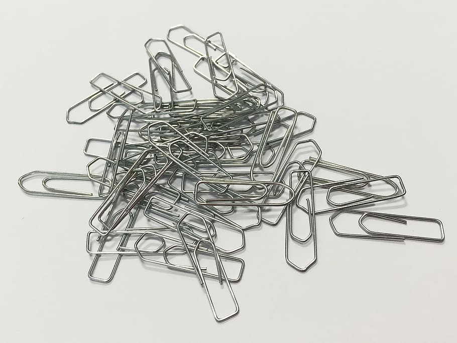 paperclip, office, material, office accessories, stationery HD wallpaper