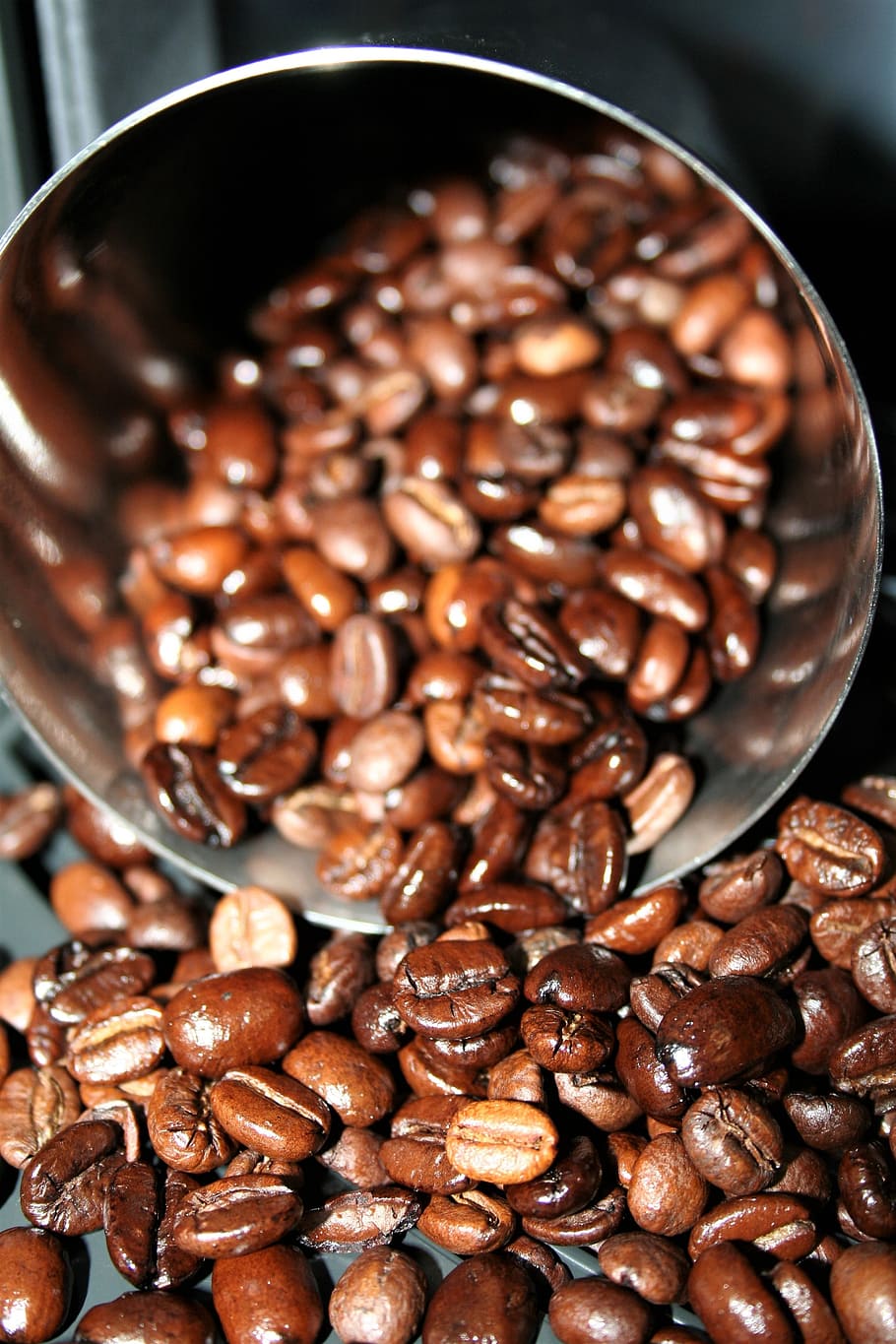 coffee, beans, raw, natural, beverage, roast, dark, texture, HD wallpaper