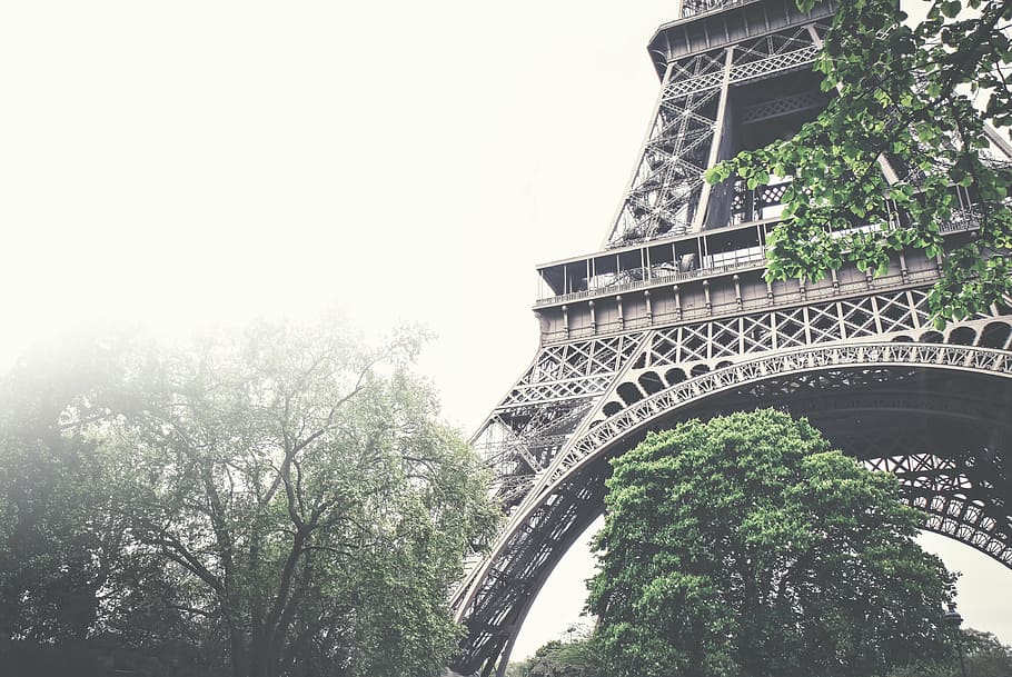 low angle photography of Eiffel Tower, Paris, architecture HD wallpaper