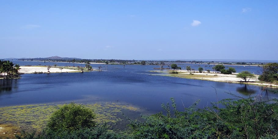 Krishna, River, Backwaters, Karnataka, india, landscape, wilderness HD wallpaper