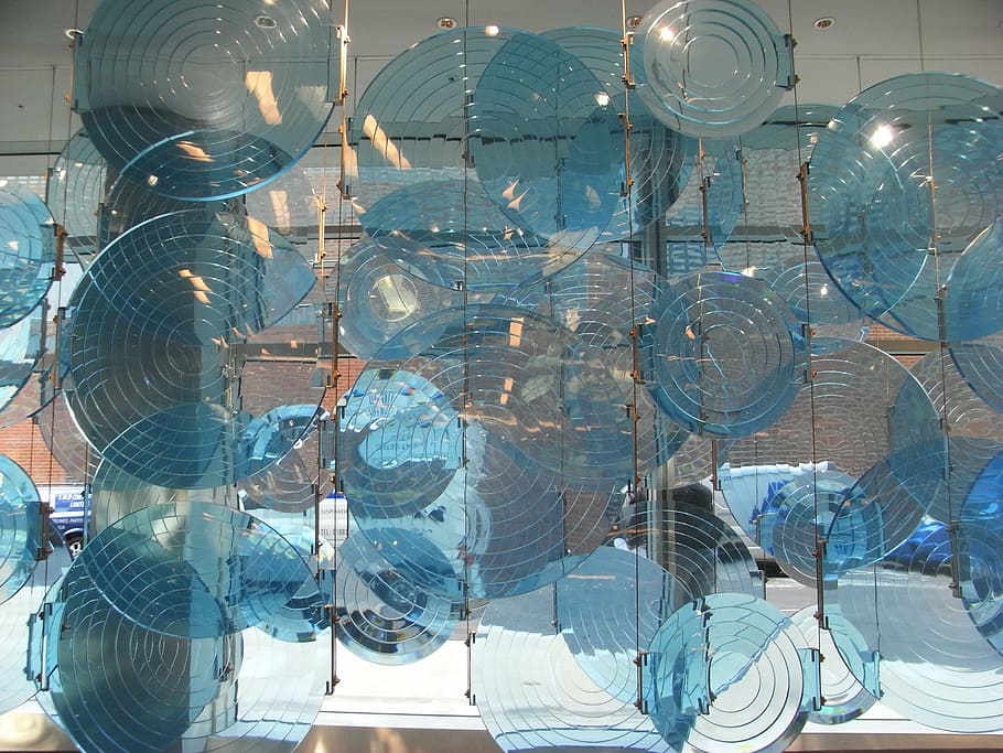 glass, prism, transparent, glass - material, indoors, reflection HD wallpaper