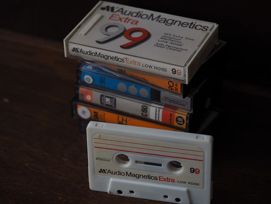 casette, compact casette, cassette, analog, tape, music, retro, HD wallpaper