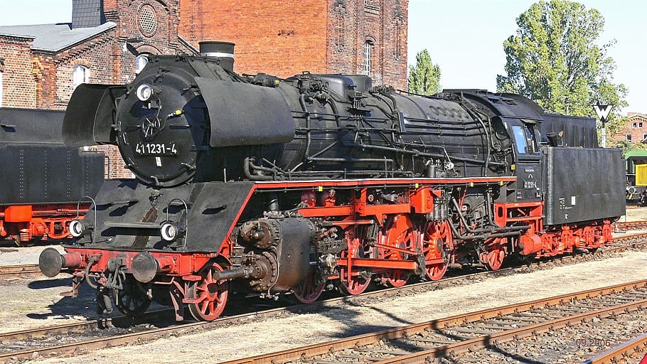 steam locomotive, traditionslok, staßfurt, br41, br 41, rekolok, HD wallpaper