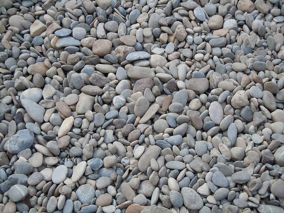 gray stones, pebbles, texture, grey, pattern, full frame, backgrounds HD wallpaper