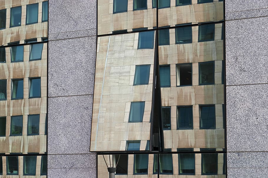 Reflection, Architecture, Windows, facade, homes, modern architecture HD wallpaper