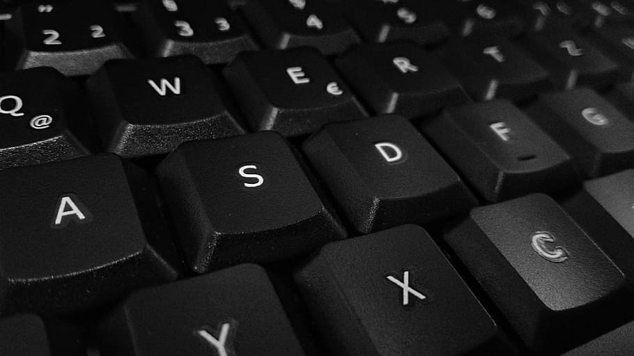 keyboard, leave, computer, computer keyboard, tap, input device HD wallpaper