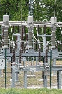 substation, high voltage, energy, current, risk, dangerous HD wallpaper
