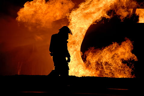 HD wallpaper: firefighter suit on ground, occupations, leadership, volunteer | Wallpaper Flare