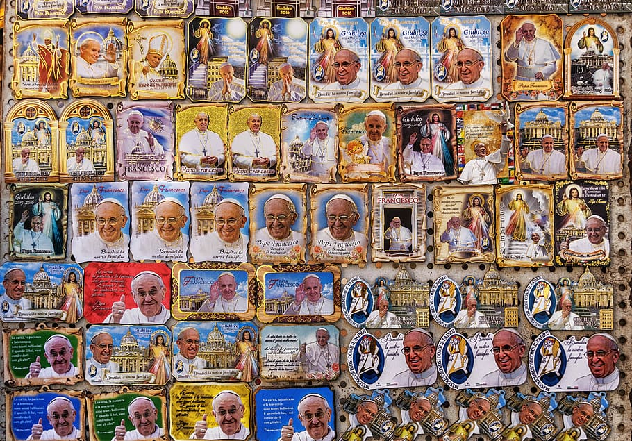 Pope, Church, Sticker, Tourism, Portrait, vatican, italy, sale