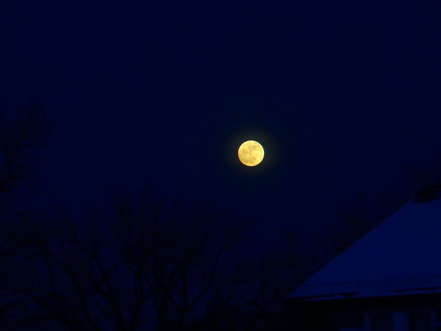 Full Moon, Night, Moonlight, Darkness, astronomy, nature, scenics HD wallpaper