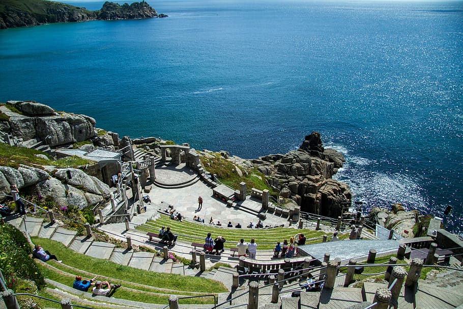 Minack, Theater, Cornwall, South, Gland, minack theater, south gland, HD wallpaper