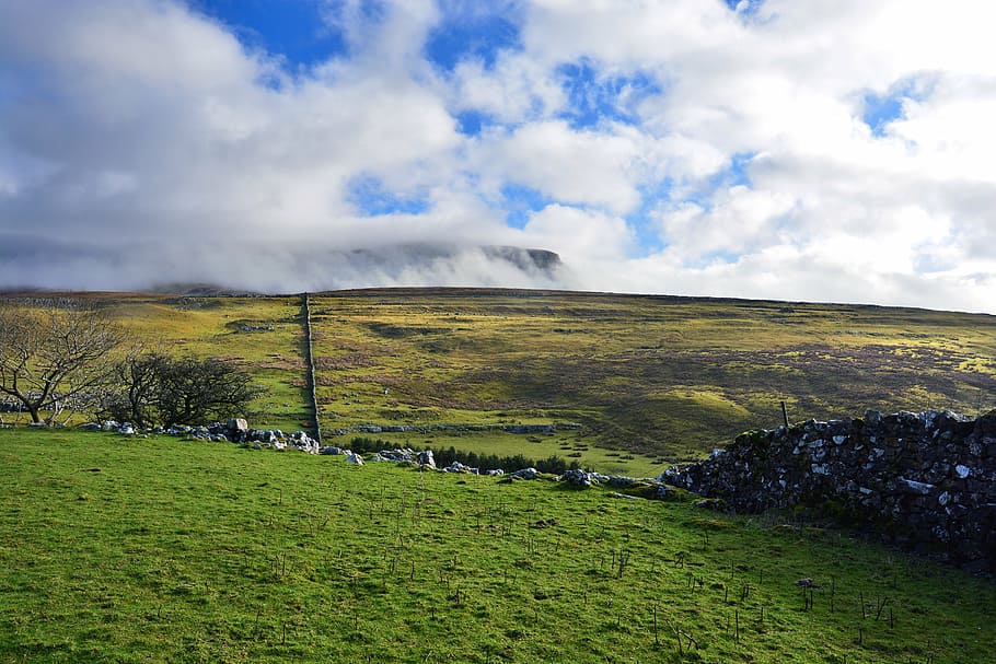 yorkshire, clouds, mountains, outside, landscape, photography HD wallpaper