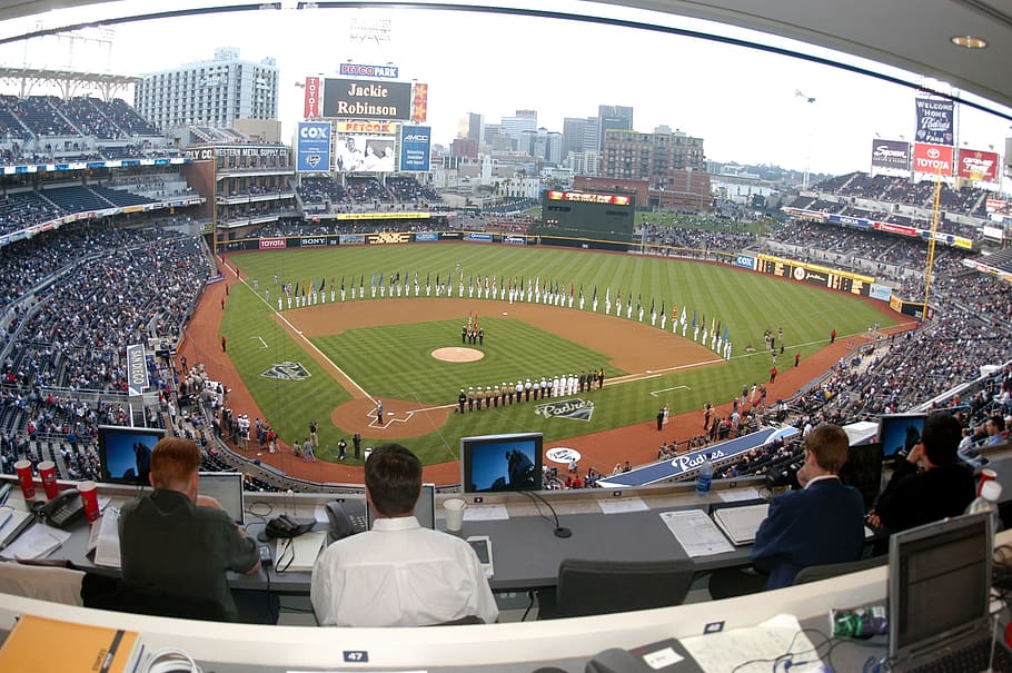 baseball field, Stadium, Baseball, Field, Fans, spectators, houston, HD wallpaper