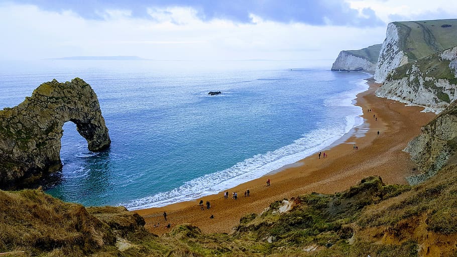 coast, sea, water, land, beach, scenics - nature, beauty in nature HD wallpaper