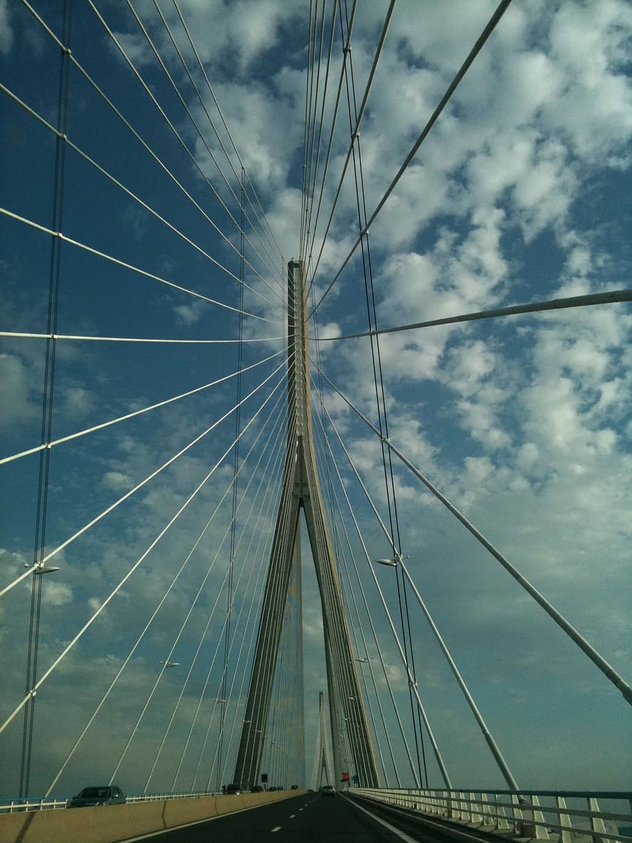 Bridge, Clouds, Future, Modern, sky, road, transportation, cloud - sky HD wallpaper