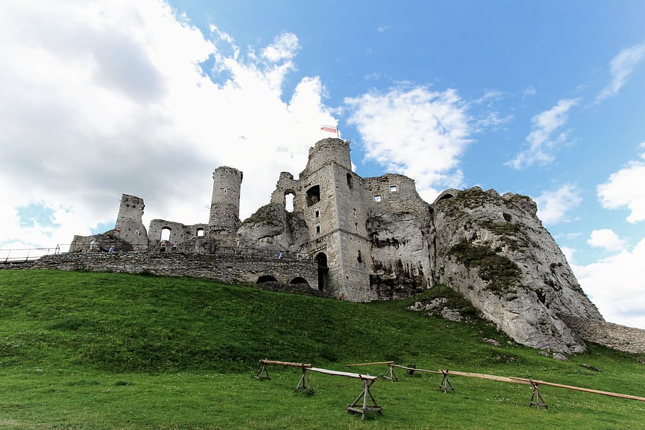 old, ruin, building, attraction, landscape, castle, burgruine HD wallpaper