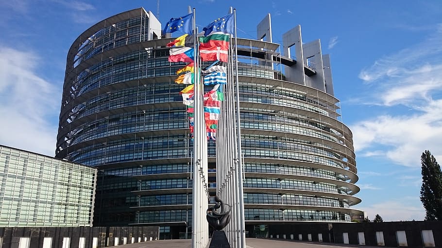 parliament, european, strasbourg, built structure, architecture, HD wallpaper