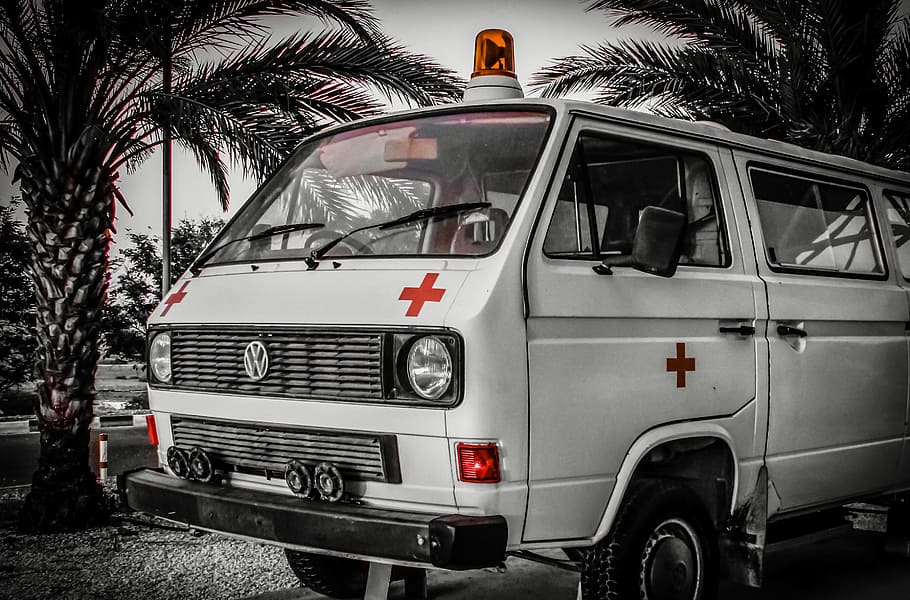 Ambulance, Antique, Old, Vintage, Retro, hospital, vehicle, HD wallpaper