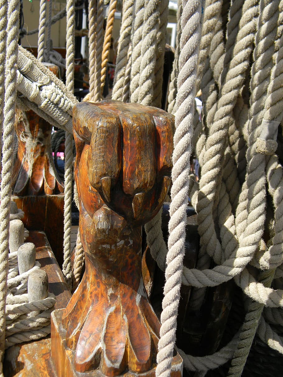 sailing ship, rigging, rope, strength, no people, connection HD wallpaper