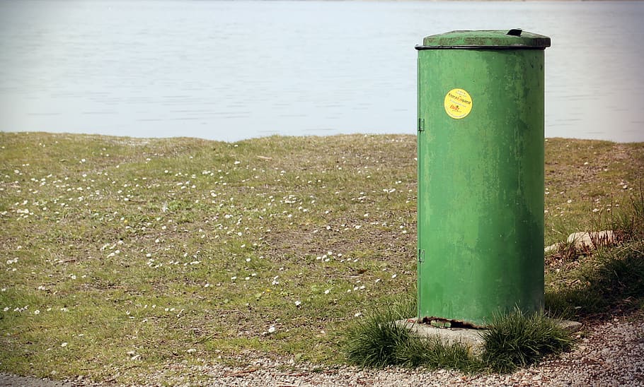garbage, teresita, waste, waste bins, nature, environment, green color, HD wallpaper