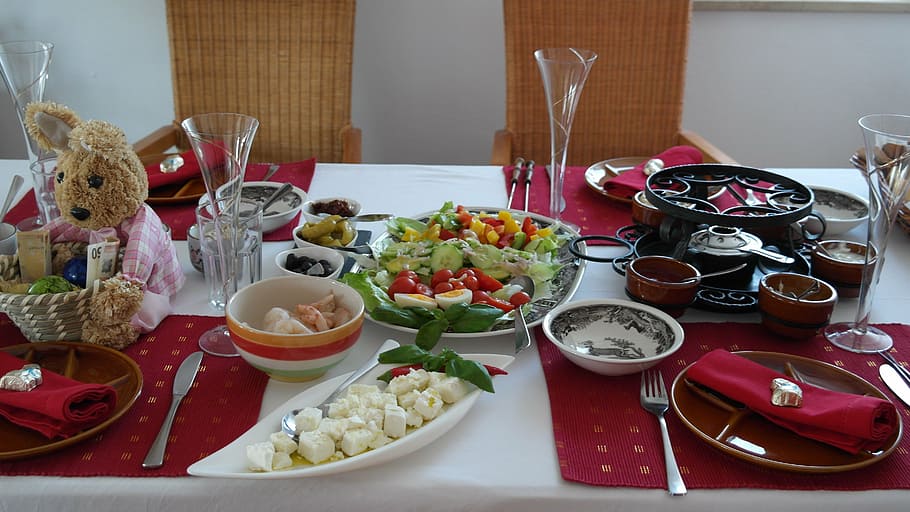 table, board, eat, gedeckter table, festival, celebration, cutlery HD wallpaper