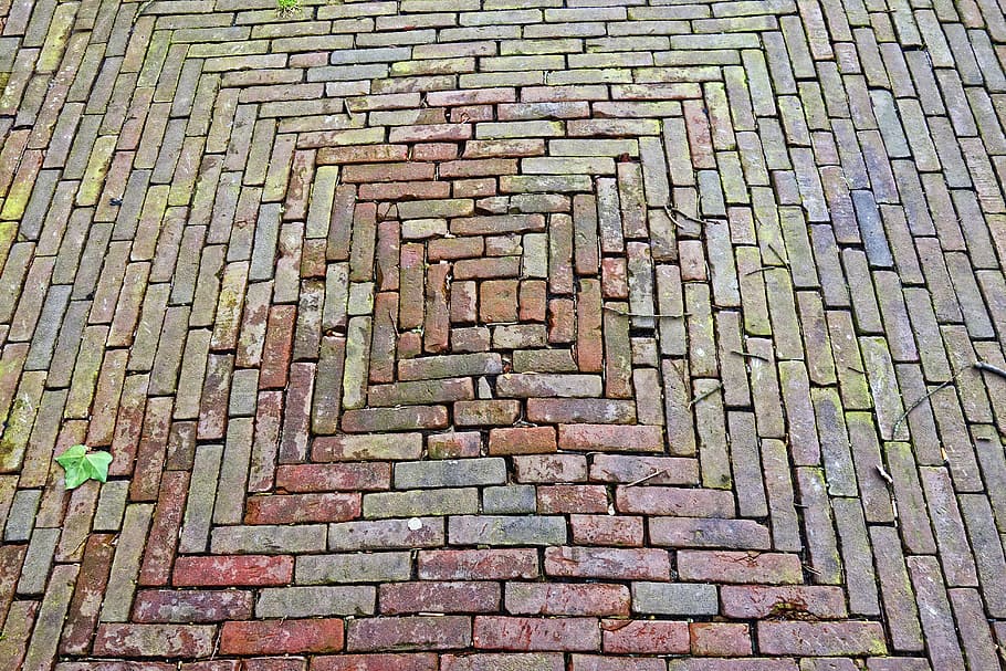 brick, paving, paving bricks, bricklaying, pattern, texture HD wallpaper