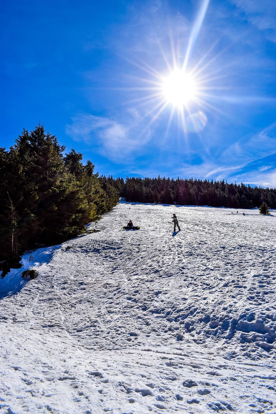 Snow, Winter, Mountain, Ski, winter landscape, cold, nature HD wallpaper