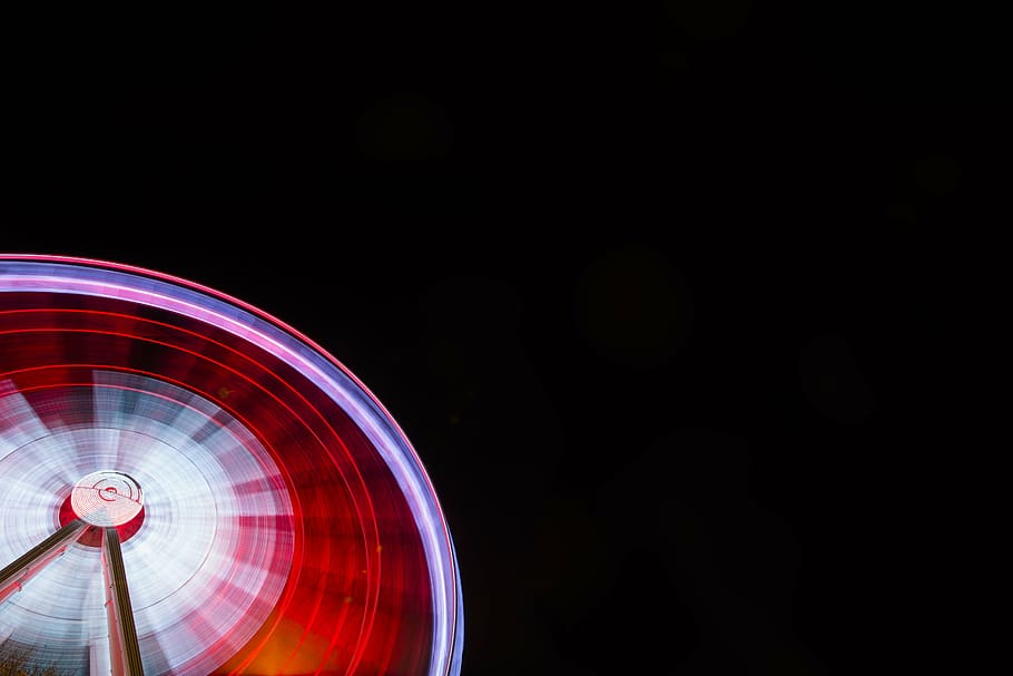 ride, ferris wheel, spin, rotate, park, fun, amusement, fair HD wallpaper