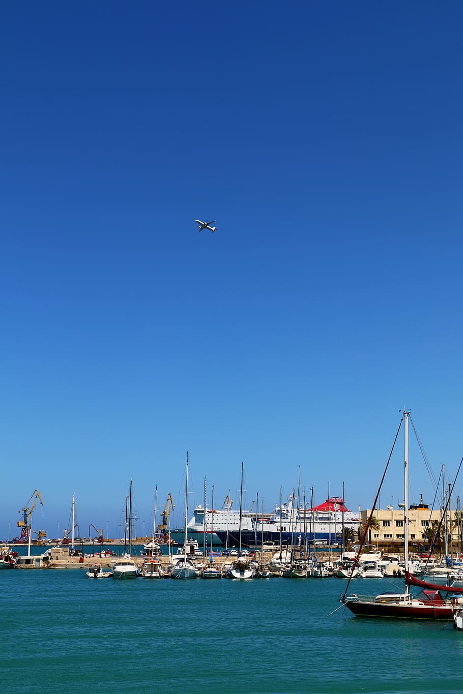 ships on body of water during daytime, heraklion, heraclonas, HD wallpaper