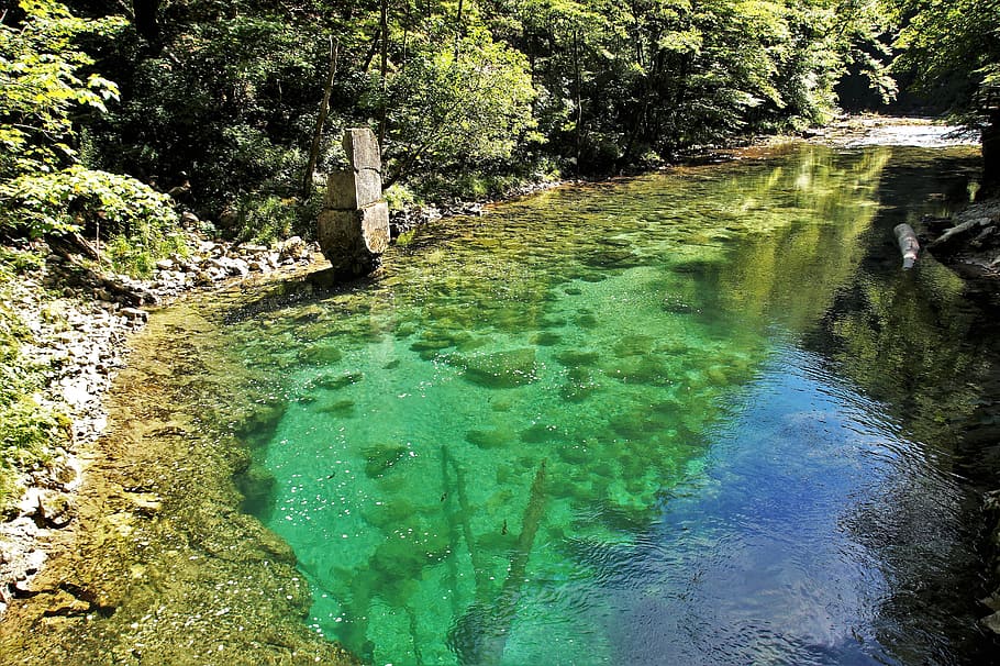 the vintgar gorge, slovenia, river, wild water, julian alps, HD wallpaper