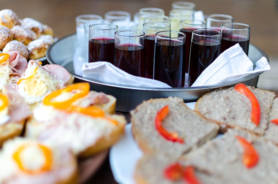 bread, food, plate, healthy, alcohol, banquet, beverage, breakfast HD wallpaper