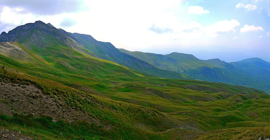 nature, panoramic, mountain, landscape, sky, scenics - nature HD wallpaper