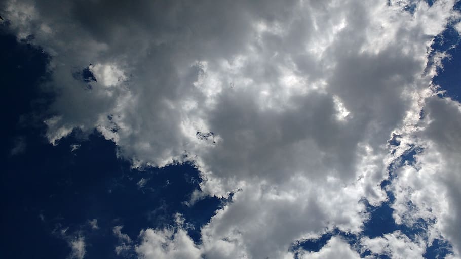 Texture, Blue Sky, White Clouds, looking up, day light, atmosphere HD wallpaper