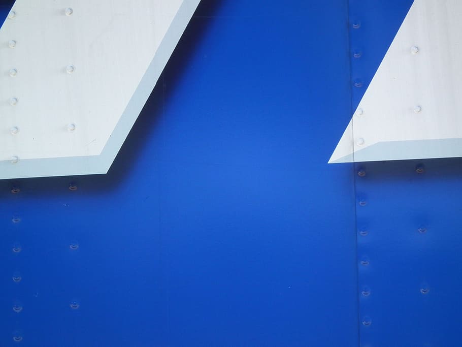 blue and white wall, Abstract, architecture, copy space, built structure HD wallpaper