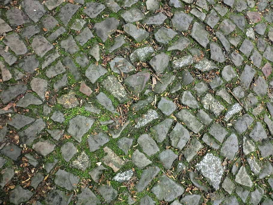 cobblestones, ground, structure, away, path, natural stone HD wallpaper