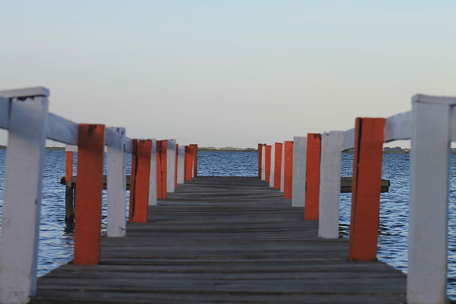 Bridge, Lake, Eventide, Sunsets, rio, by sunsets, nature, landscape HD wallpaper