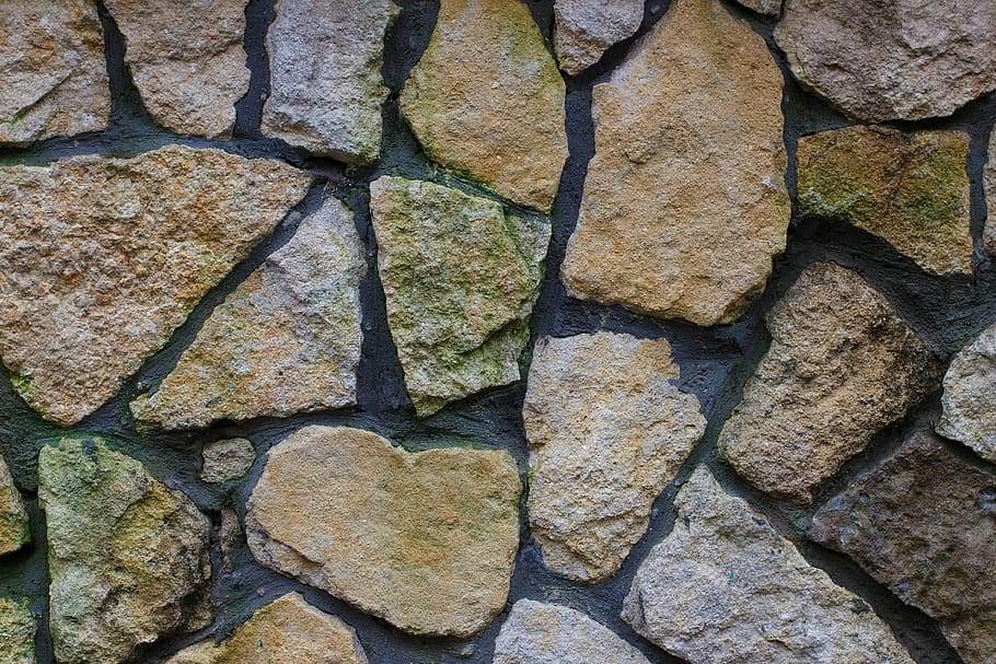 wall, architecture, building, stone, material, construction, HD wallpaper