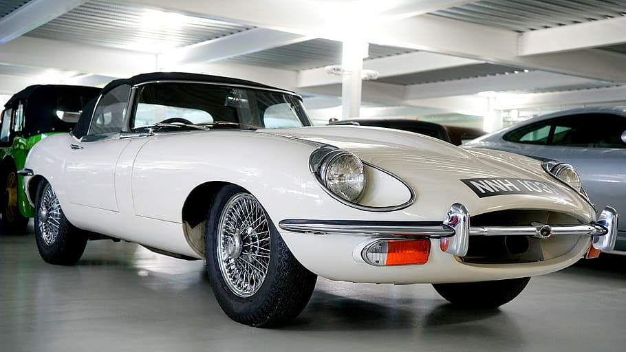 car, jaguar, classic, auto, vehicle, style, retro, transportation HD wallpaper