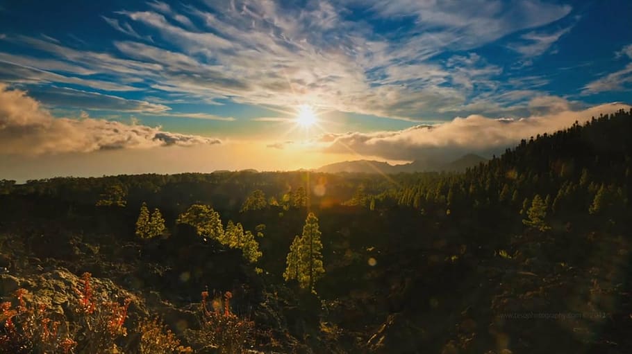 landscape, nature, sky, beauty in nature, cloud - sky, sun HD wallpaper