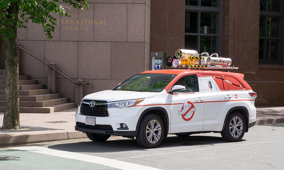 ghost-busters, traffic, wagon, road, transport, mode of transportation HD wallpaper