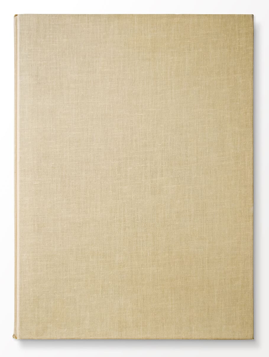 rectangular beige handbound book, beige book, old, cover, old books
