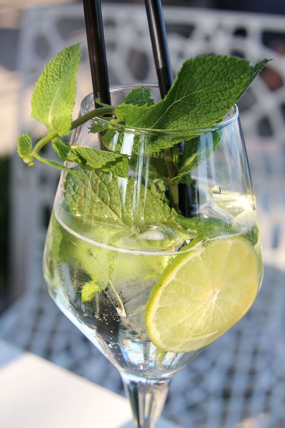 Mint, Lime, Cocktail, Drink, refreshment, ice, alcohol, mojito HD wallpaper