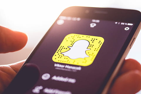 Snapchat App Snapcode Ghost Logo on iPhone, business, fb, hands HD wallpaper