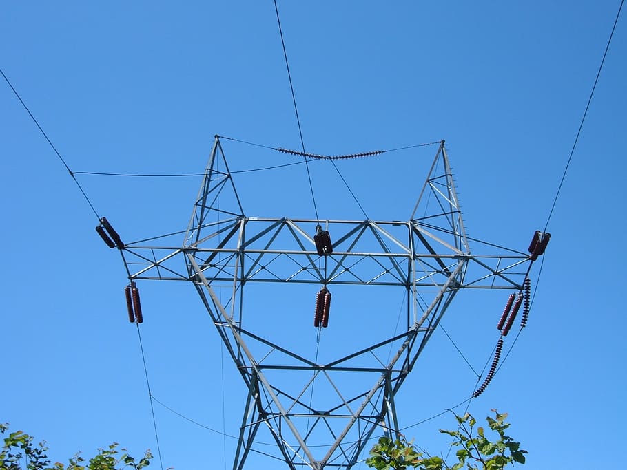 electric, powerline, electricity, energy, industry, sky, voltage HD wallpaper