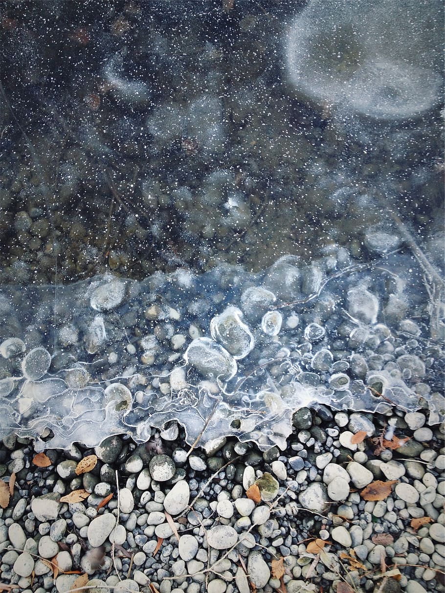 rocks, pebbles, water, stone - object, solid, nature, no people HD wallpaper
