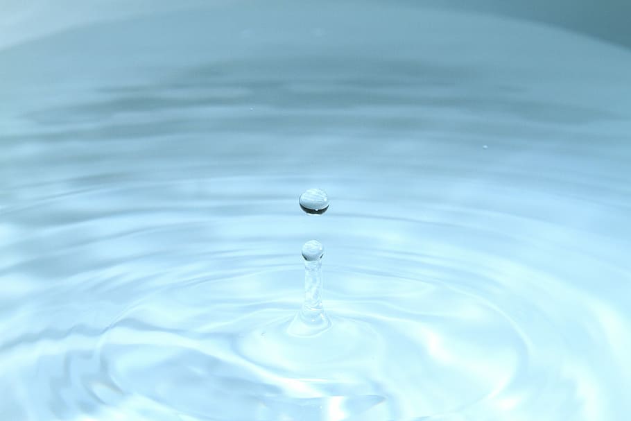 Drop, Water, Macro, Nature, purity, motion, backgrounds, rippled HD wallpaper