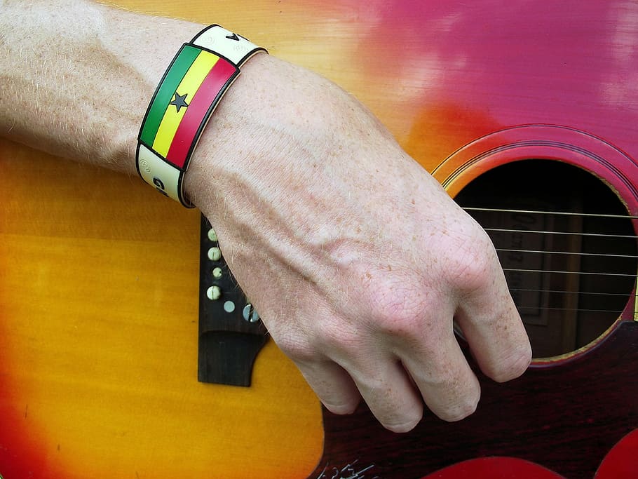 close-up photography of ]person playing guitar, music, tool HD wallpaper