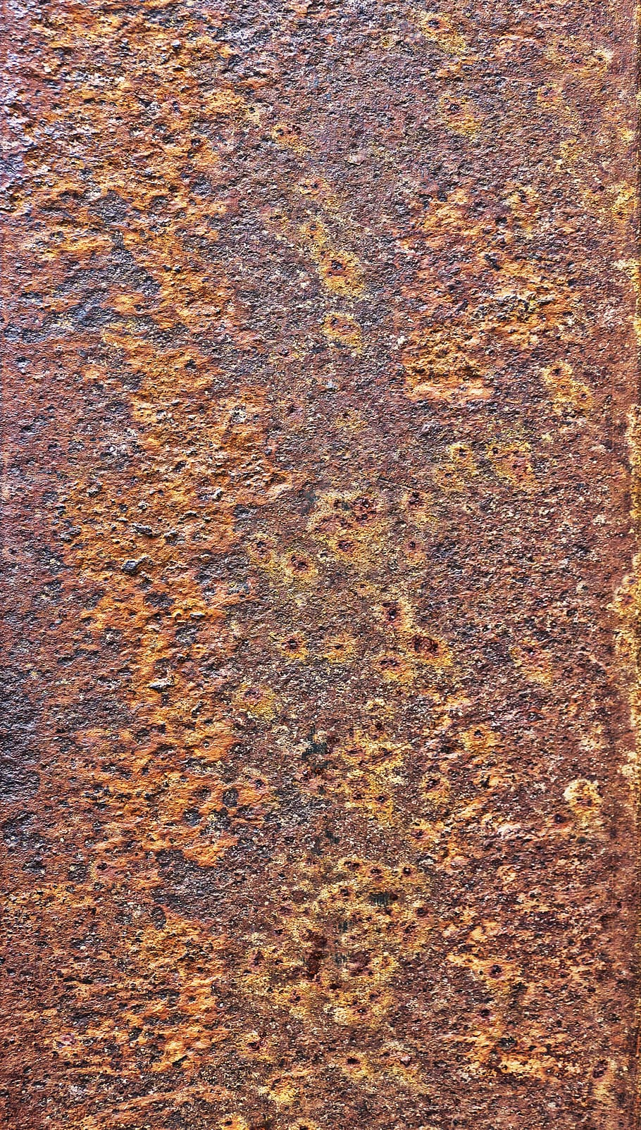 metal, weathered, rusty, auburn, detail, background, scratches, HD wallpaper