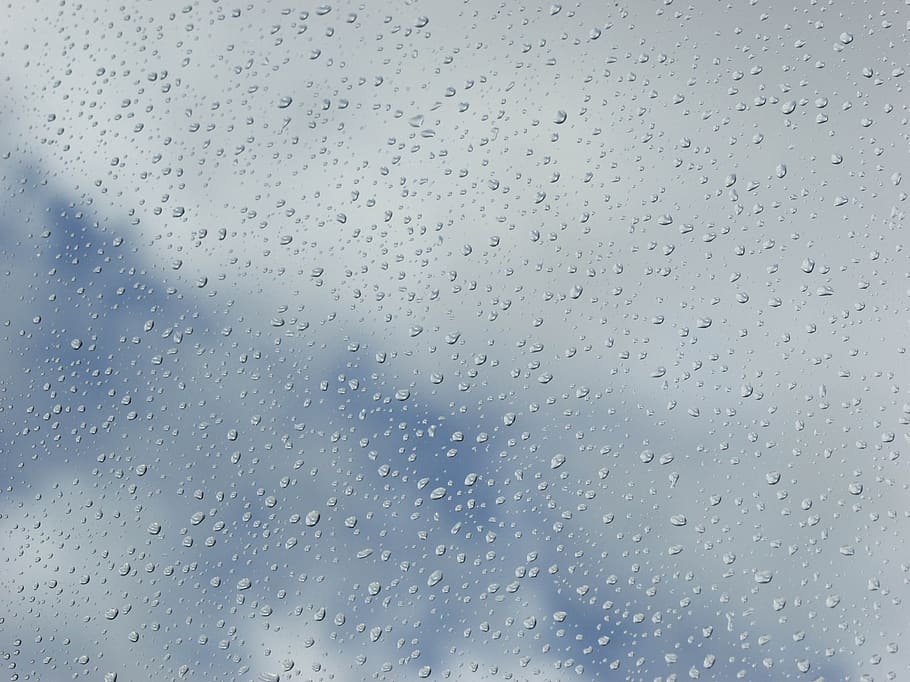 clouds, rain, drip, raindrop, sky, glass, nature, water, wet HD wallpaper